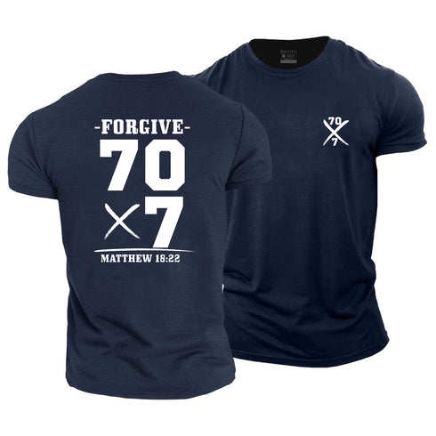 Men's Forgive 70 times 7 Cotton T-Shirt
